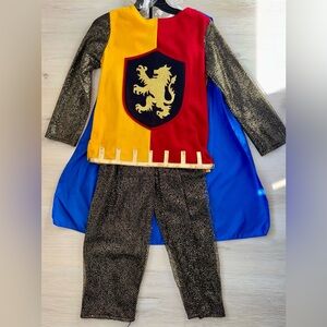 Medieval Knight Costume with Lion Emblem